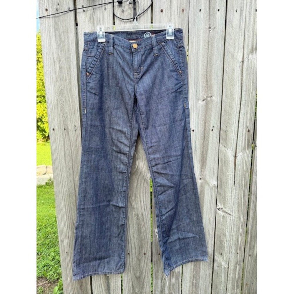 Y2K Indie Sleaze Gap 1969 Sexy Boot Jeans 4R Blue Dark Wash Denim Trousers